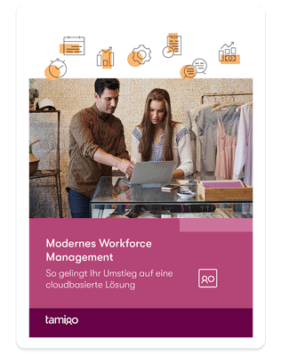 Titelbild des kostenlosen Leitfadens zum Thema modernes Workforce Manamgent.