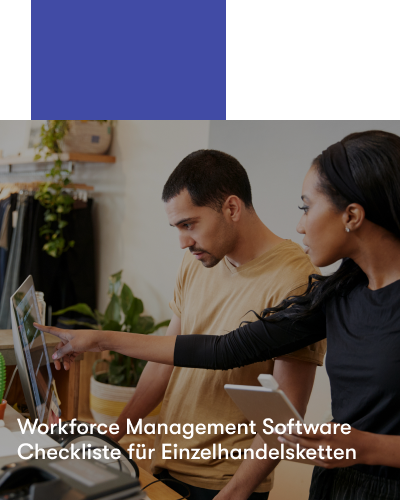 Titelbild der Workforce Management Software Checkliste für Einzelhandelsketten.
