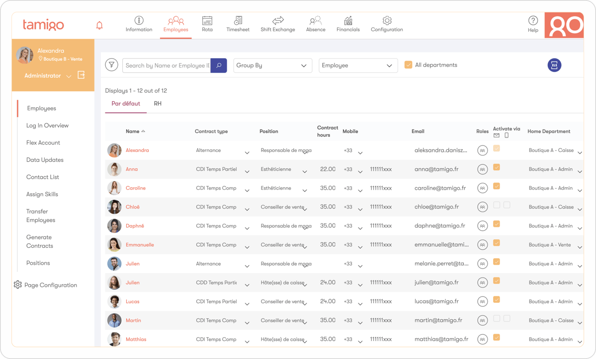 Workforce management solution – tamigo | Retail & hospitality