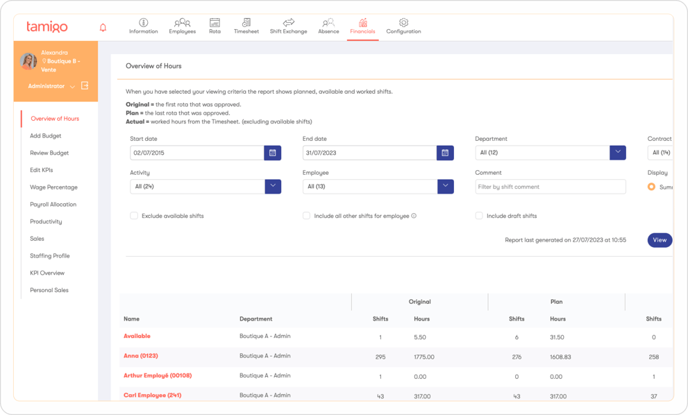 Workforce management solution – tamigo | Retail & hospitality