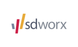 The logo of the tamigo HR integration sdworx.